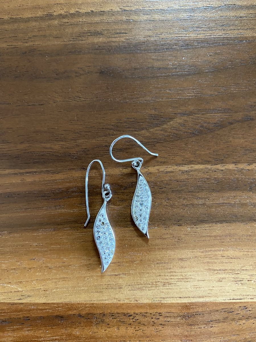 Ohrringe & -stecker: Ohrringe, mit Strass-Steinen, Silber 925 – Gebraucht aus Wetzikon ZH von purple_44 1