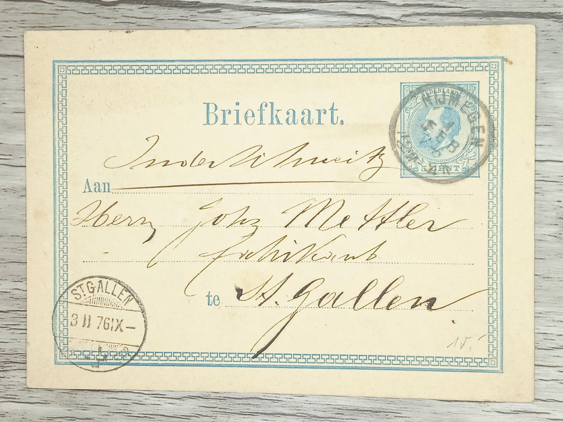 Tutti i francobolli: TR13 Carte Postale + Timbre Pays-Bas 1876 – Usato da Cousset venduto da Patrick_Collections