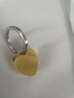 X 753 ) Herz Schlüssel - Anhänger gold farbe