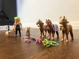 Pony mit Schaf und Hirtin Playmobil