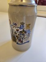 Bierkrug Oktoberfest München 1 Liter Zinndeckel Sammelkrug