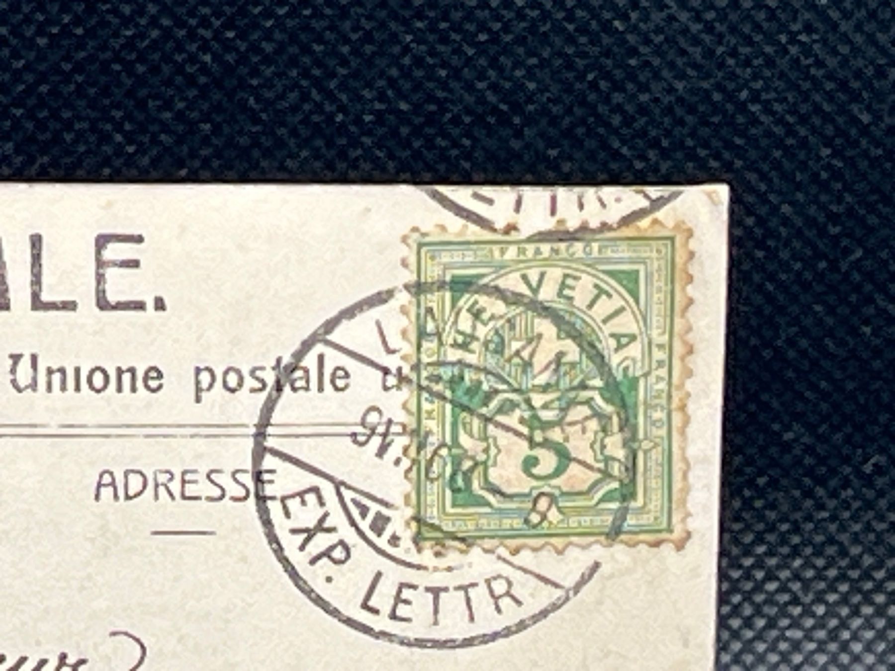 Cartoline postali: Lausanne - La Cité, vue de la Solitude – Usato da Widnau venduto da Brusi9 1