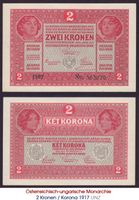 2 Kronen / Korona 1917 UNZ  OHNE Aufdruck