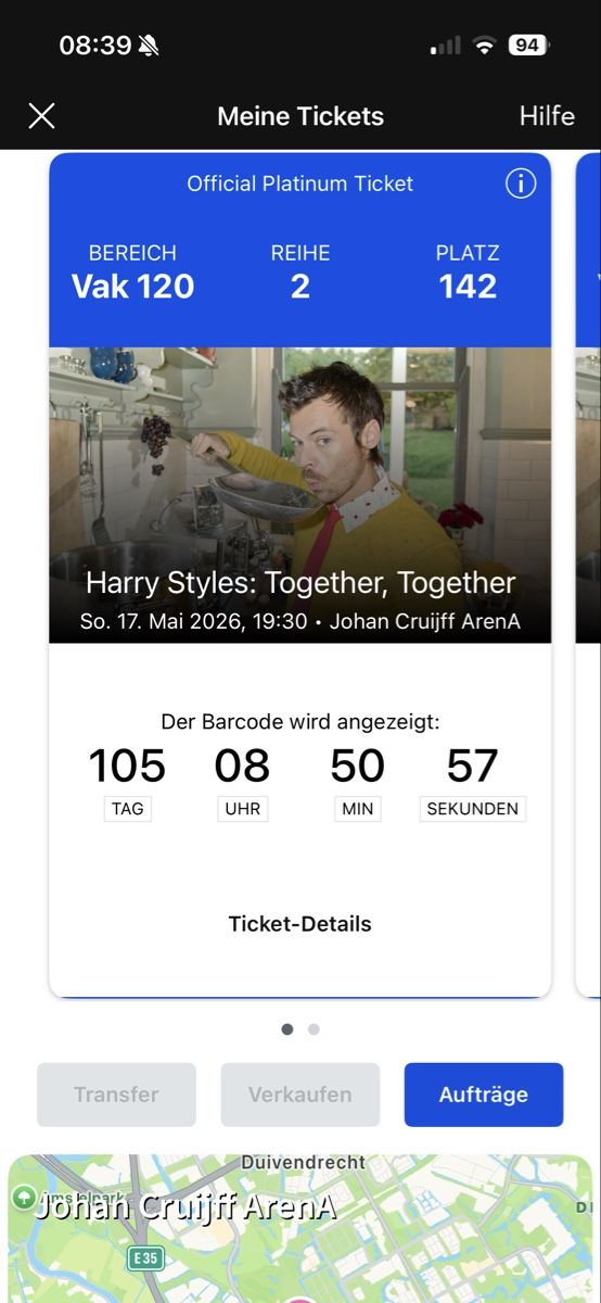 Biglietti: HARRY STYLES Tickets PLATIN – Nuovo e nell'imballaggio originale da Ilanz venduto da flu_mp89