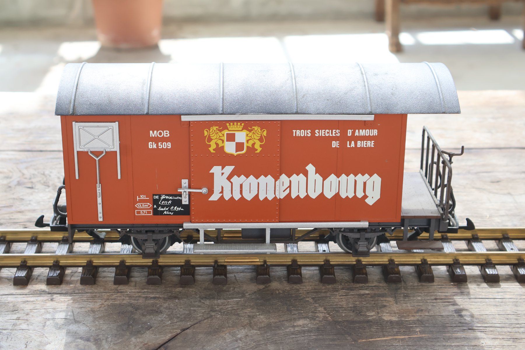 LGB Modellini di ferrovie: LGB MOB Güterwagen + Metallachsen – Usato da Winterthur venduto da Monstera 4