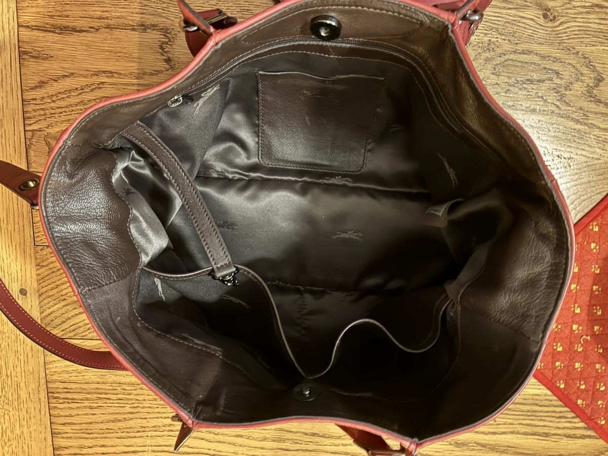 Longchamp Taschen für Damen: Sac et trousse en cuir Longchamp 3d – Gebraucht aus Vevey von zecollector 5