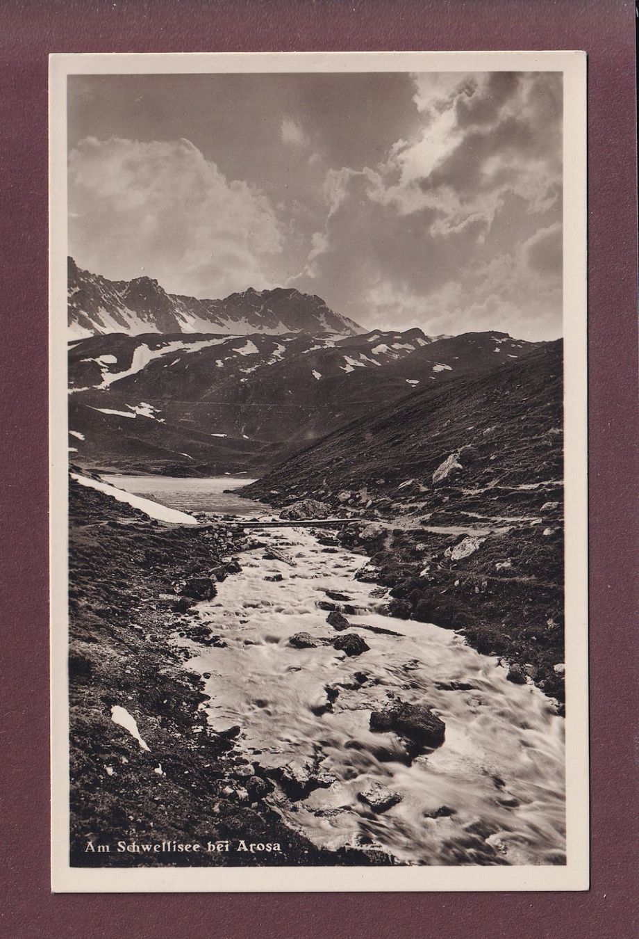 Ansichtskarten: Am SCHWELLISEE bei Arosa – Gebraucht aus Pully von nicecards