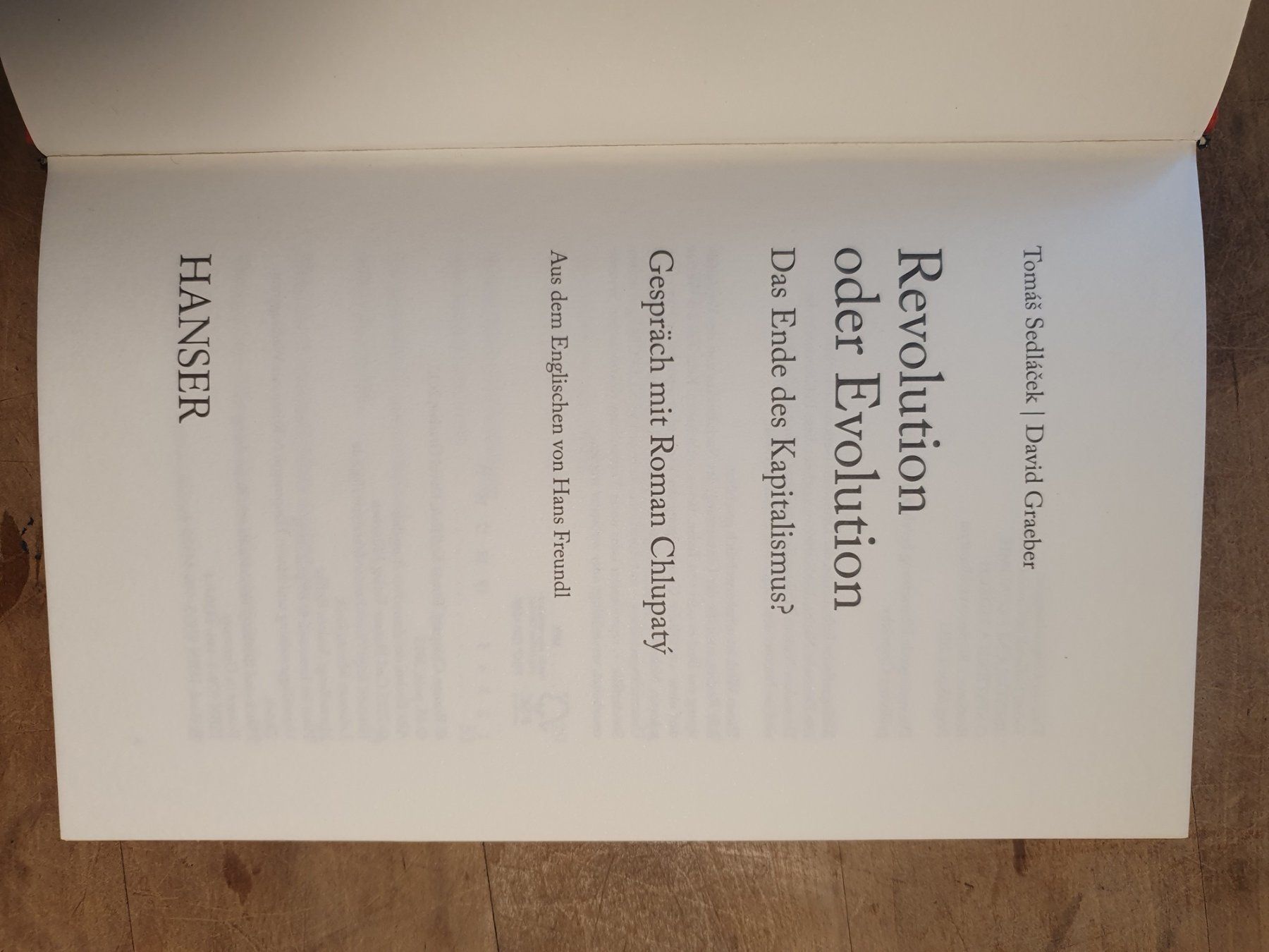 Libri: Revolution oder Evolution - Tomas Sedlacek, David Graeber - – Usato da Zürich venduto da loosebone 1