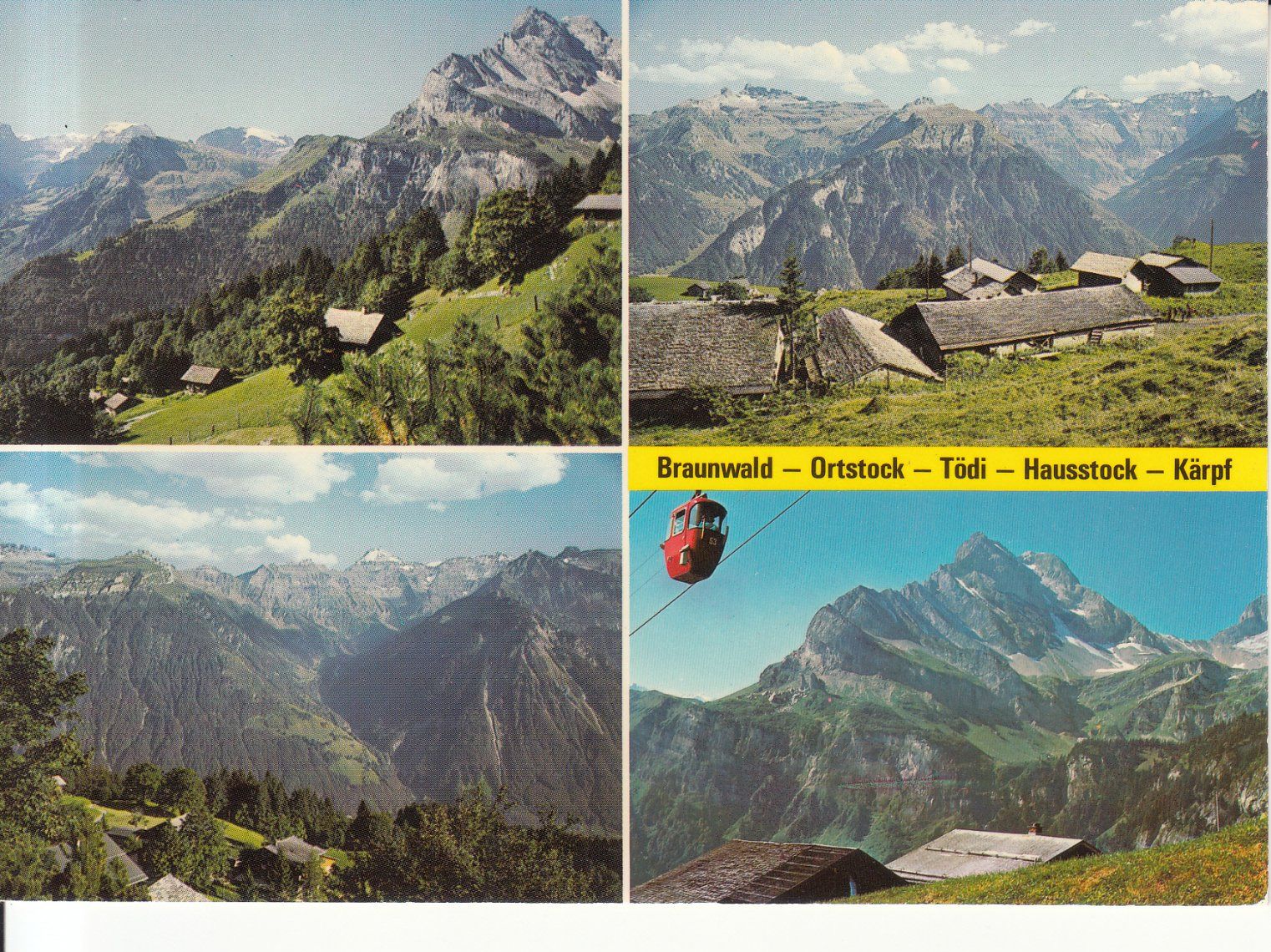Ansichtskarten: Braunwald ca. 1970 – Gebraucht aus Bürglen TG von StampGraf