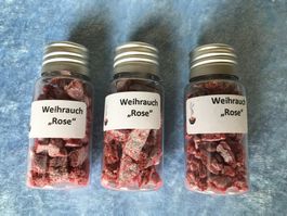 Räucherwerk Weihrauch "Rose", 3 Gläsli, Winterduft!