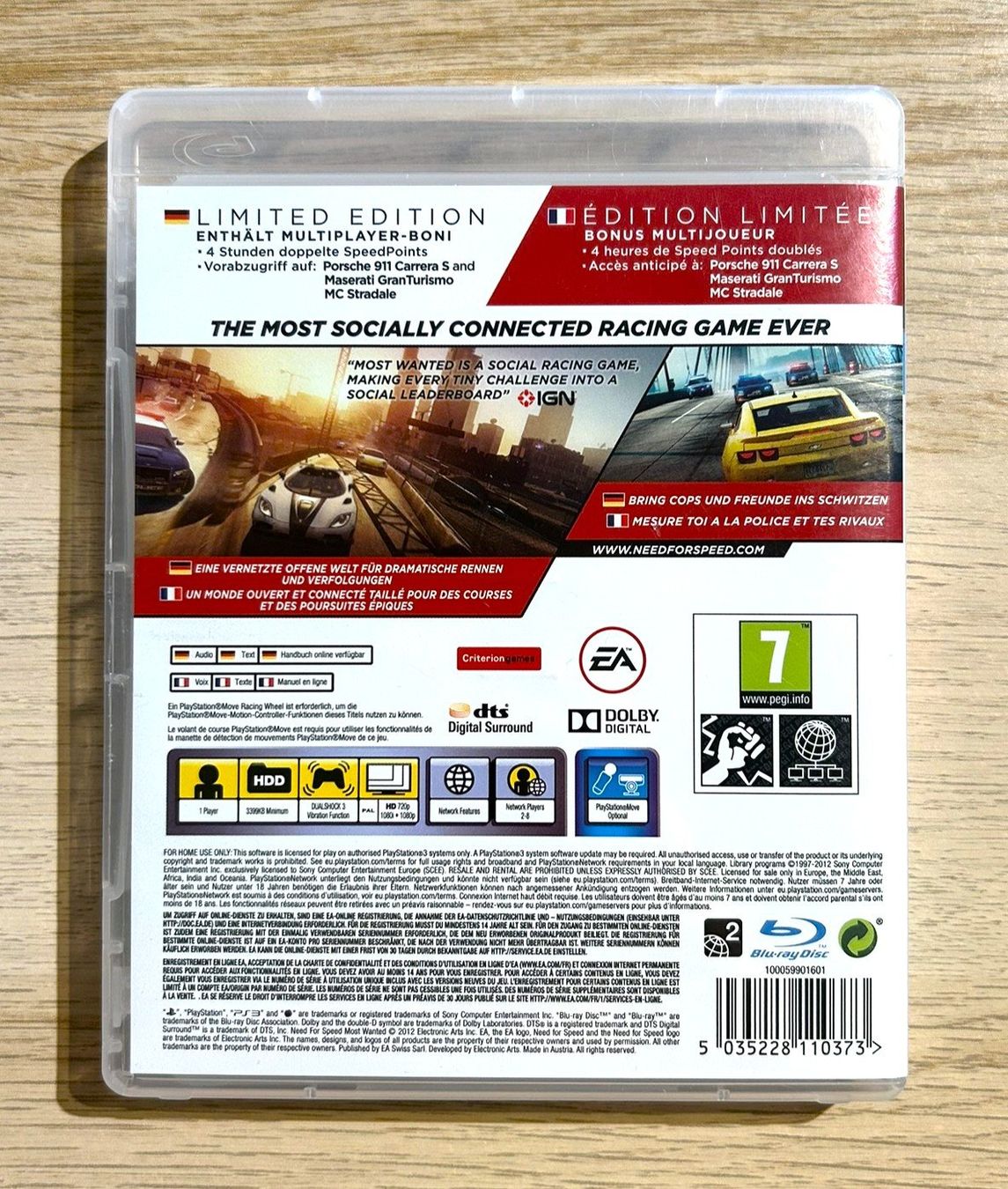 Sony Giochi: Need for Speed Most Wanted Limited Edition PS3 – Usato da St. Gallen venduto da Alpine.Arcade 1