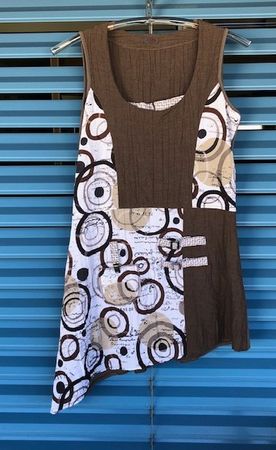 Robe tunique motif cercles & écriture "Driver" - 38