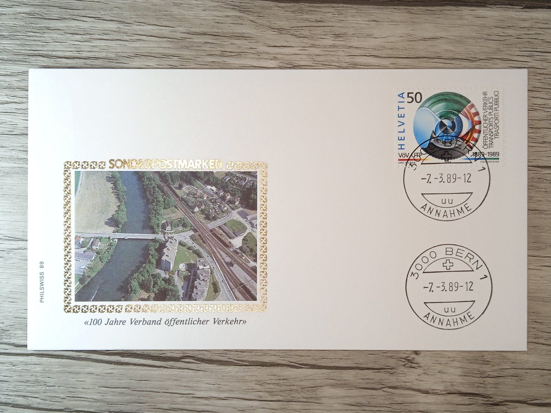 Tutti i francobolli: TR51 Enveloppe + Timbre Suisse 1989 – Usato da Cousset venduto da Patrick_Collections