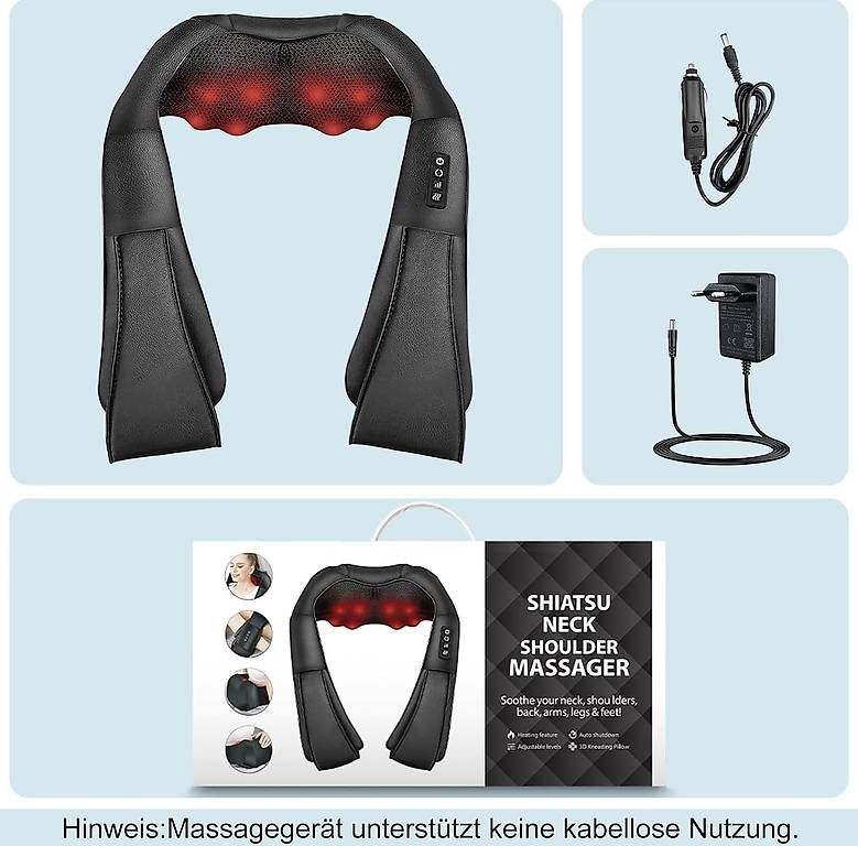 Dispositivi per massaggi: Nackenmassagegerät und Massagegerät 3D Deep Massage – Nuovo (secondo la descrizione) da Kreuzlingen venduto da Best-Deal-Oase 6