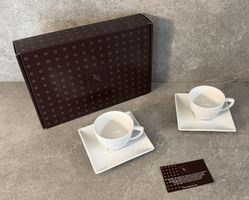 NESPRESSO Set, 2 x Tassen inkl. 2 x Untertasse in weiss ...