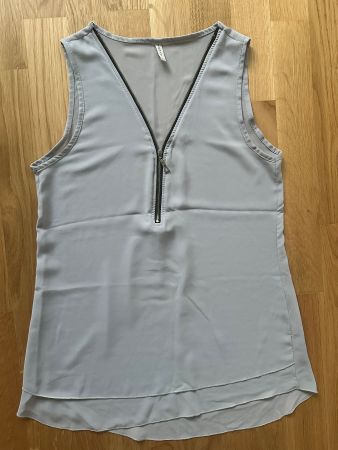 Leichtes Sommer-Top mit Reissverschluss, Gr. XS/S