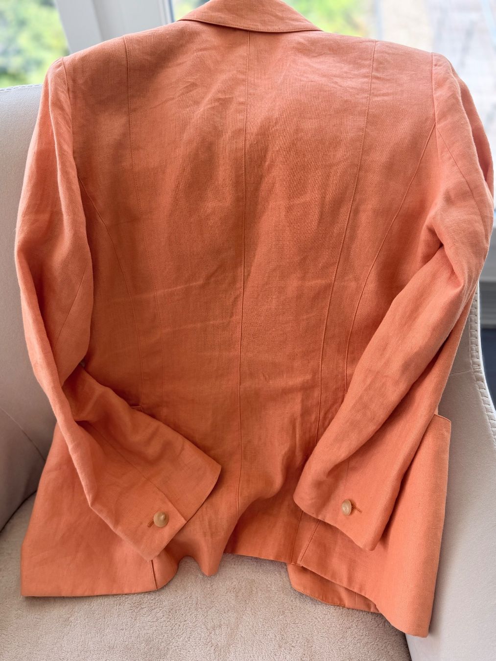Hermès Vestes: Hermes Paris blazer orange linen size 42 M – D'occasion à Zollikon par houseofsamar 2