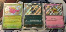 Seltene Pokemonkarten Hubelupf, Caesurio, Gruff 