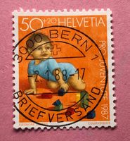 Nr.J 304 Kriechendes Kind Pro Juventute GESTEMPELT 1987  