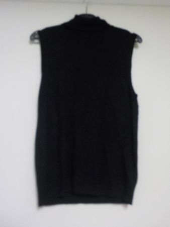 ärmelloser Rollkragenpullover
