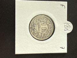 Swiss 1 franc 1914 Silver Coin