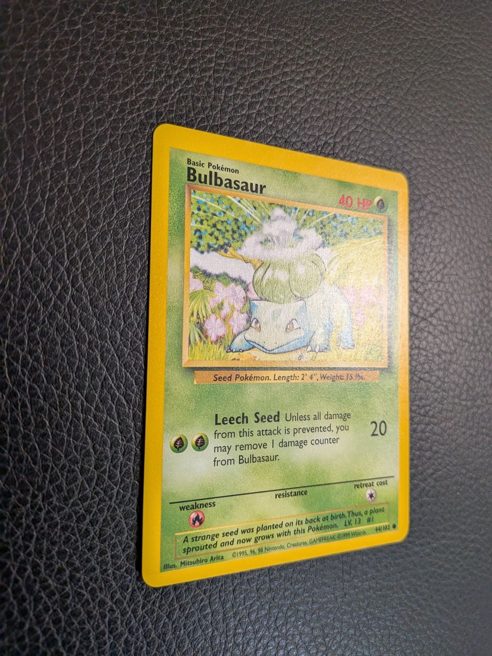 Pokémon Sammelbilder & Trading cards: Base Set Bulbasaur 44/102 Ab 1 – Gebraucht aus Paradiso von Pkmn10 1