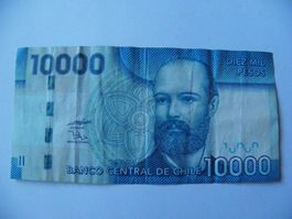 Central Bank of Chile 10,000 Pesos 2009, P-164, Top Zustand
