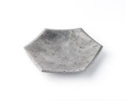 Schale aus Metall, sechseckig, von Hand geschmiedet