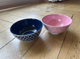 2 Melamin Schalen für Kinder