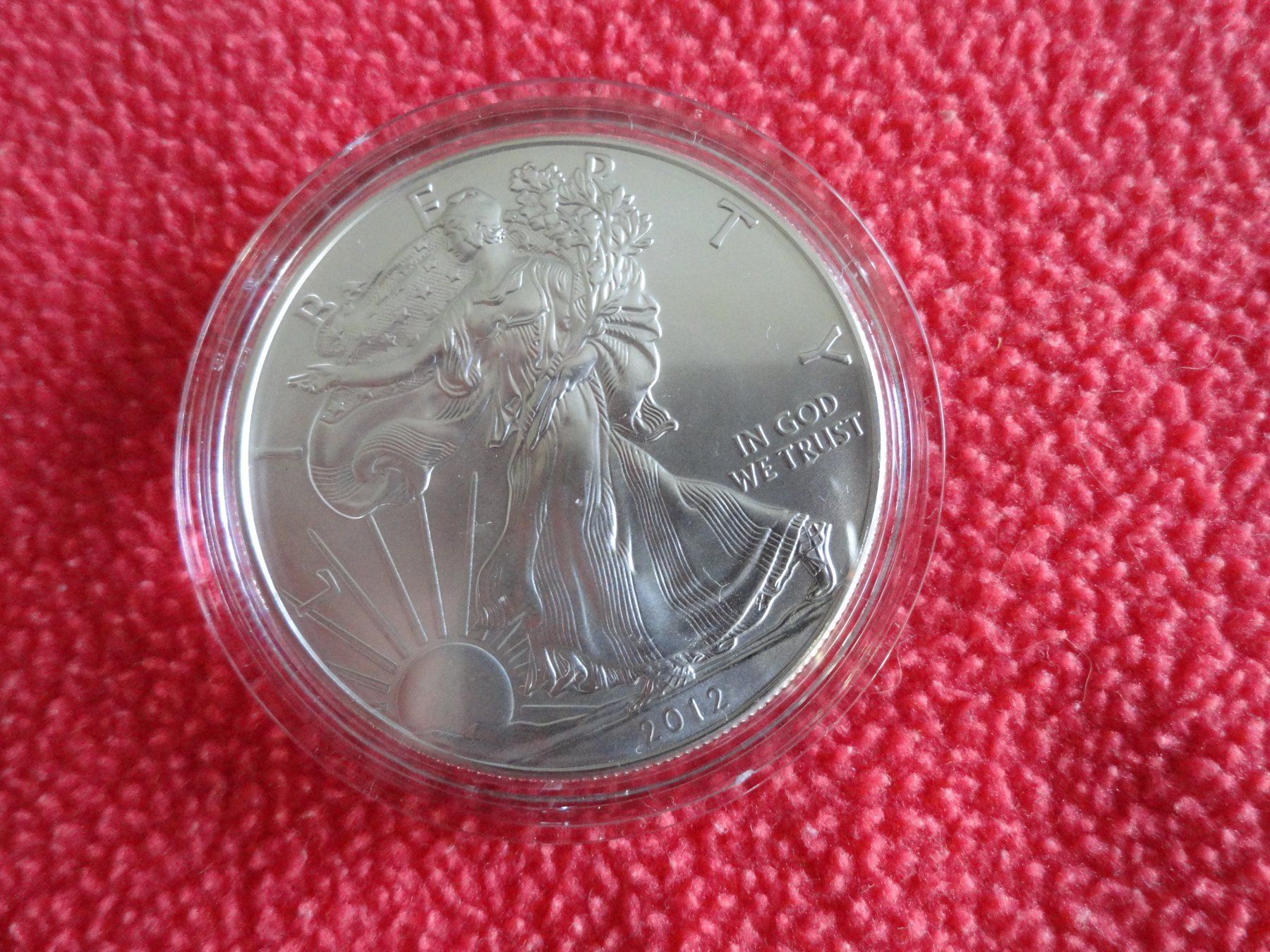Tutti le monete: SCHÖNE LIBERTY SILBERMÜNZE VON 2012 - AMERICAN EAGLE – Usato da Gerlafingen venduto da Shiva_74 1
