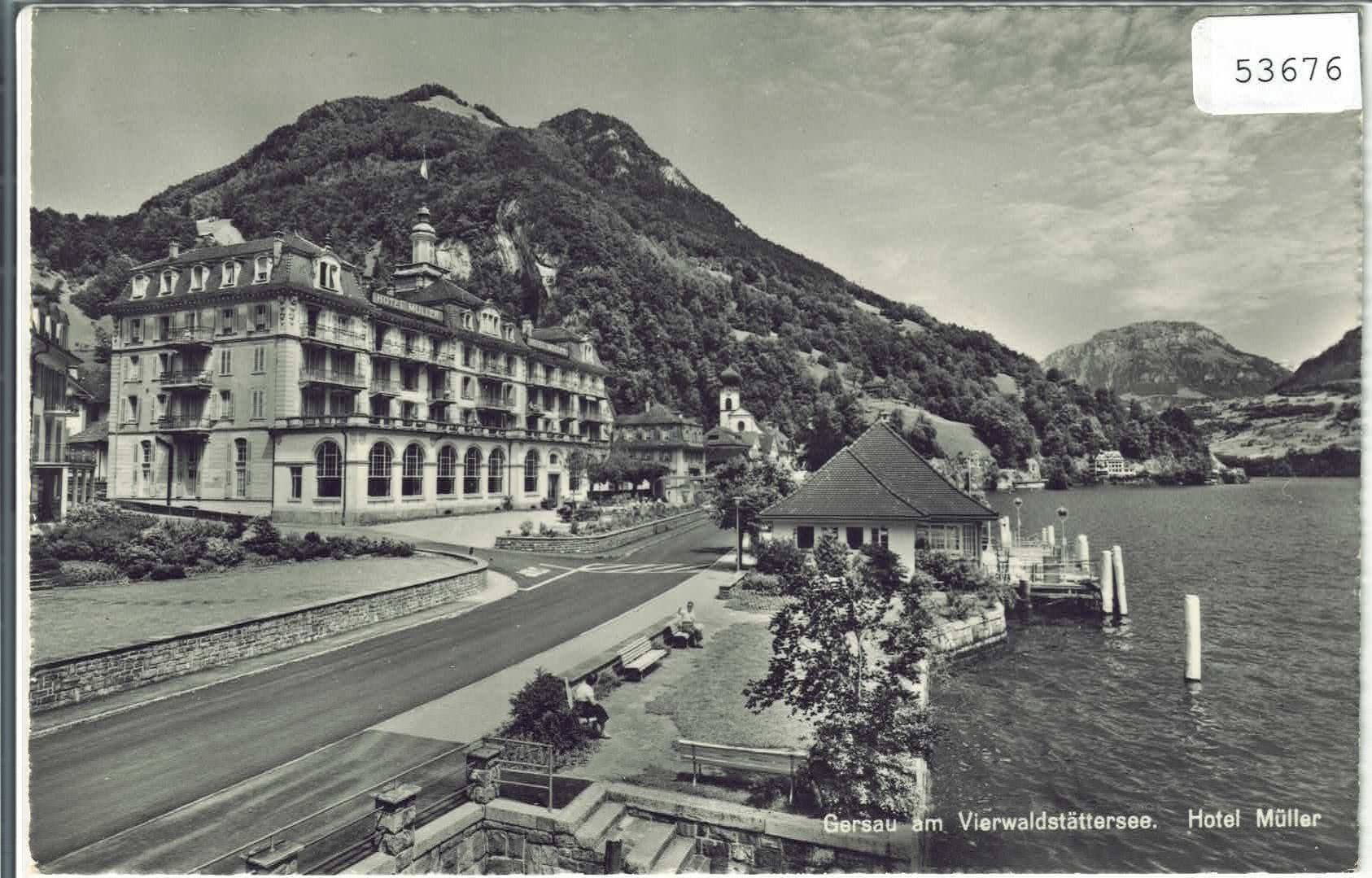Cartoline postali: Gersau - Hotel Müller – Usato da Ettingen venduto da Kartenplanet