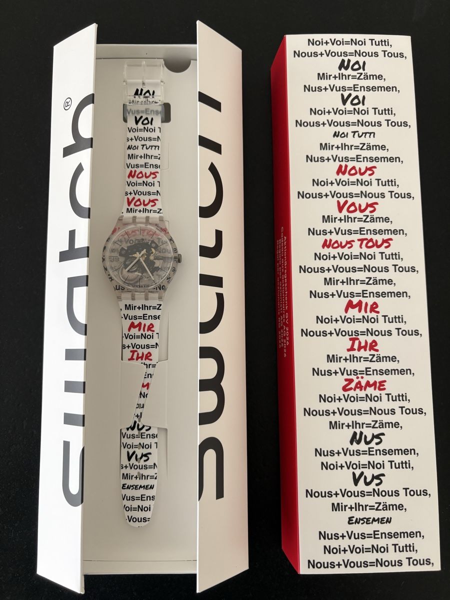 Swatch Orologi: Swatch Aktionärsuhr 2026 – Nuovo e nell'imballaggio originale da Dübendorf venduto da Mandero
