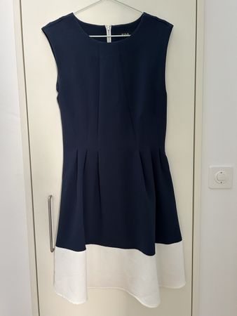 Vila Kleid dunkelblau weiss Gr. S