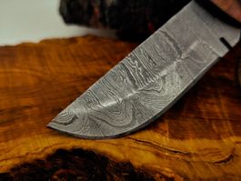 extra "verwittertes" Damast Messer Knife echter Faltenstahl