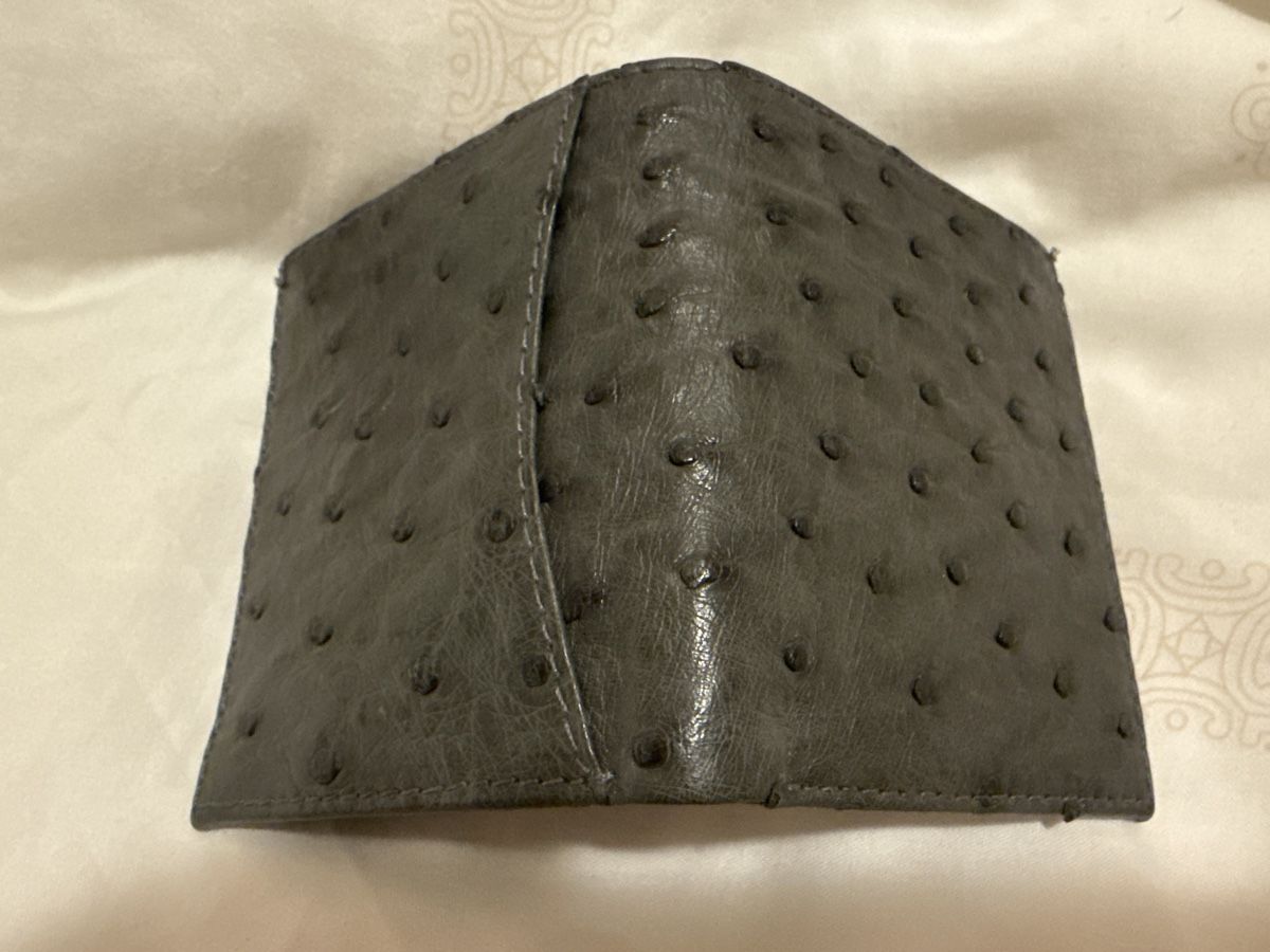 Brieftaschen: Portefeuille en cuir d'autruche véritable / – Neu (gemäss Beschreibung) aus Montreux von kingfisherbeach 1