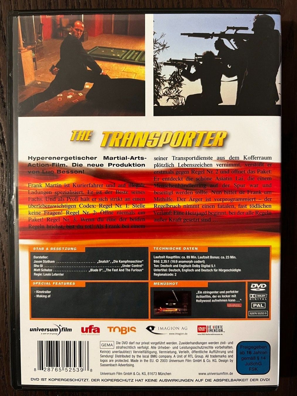 Tutti i DVDs: The Transporter – Usato da Zürich venduto da FilmFreunde 1