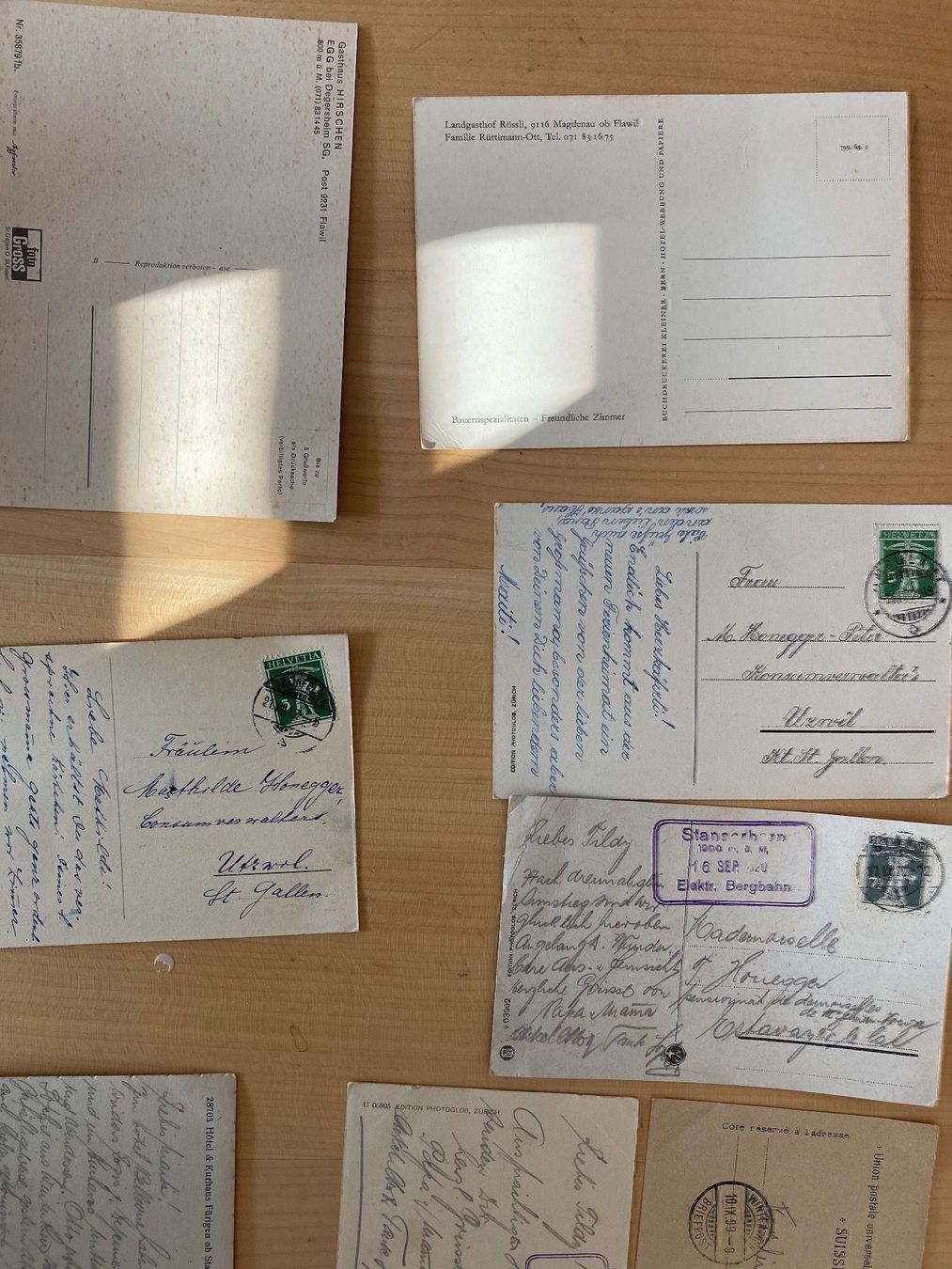 Cartoline postali: Lot Ak Nr 7 – Usato da Mosnang venduto da Goldwasser 7
