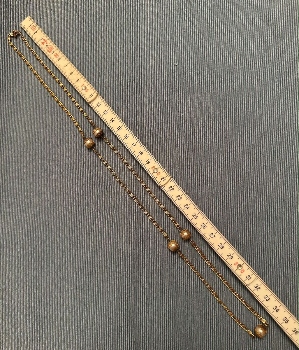 Colliers: Kette Gold-Look mit Perlen  – D'occasion à Zürich par iva_9svl 3