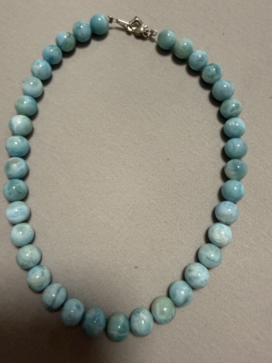 Ketten: Larimar Collier   – Gebraucht aus Oberhof von RealStone 6