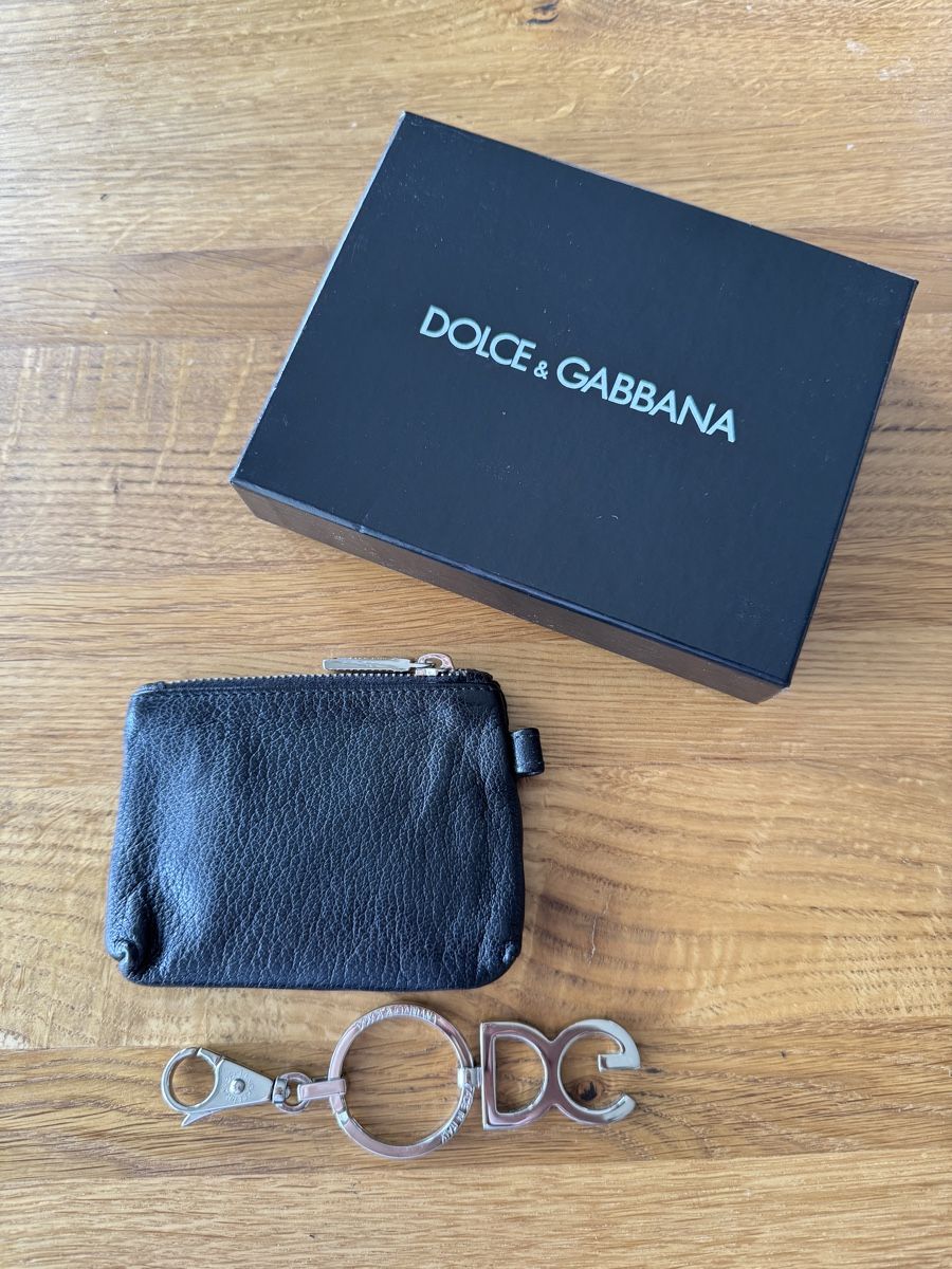 Dolce & Gabbana Portachiavi: Dolce & Gabbana coin purse with key ring – Nuovo e nell'imballaggio originale da Basel venduto da ira2005
