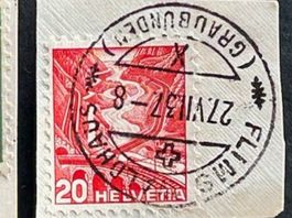 🕹️ Flims GR 👉 Dorf + Waldhaus 1937-1963  Briefmarken 4 ⭐️