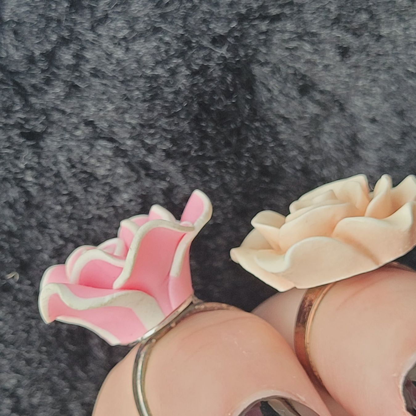 Anelli: Finger- Ring , 2 x, Vintage, Rosen – Usato da SCHÜBELBACH venduto da CoKaHa 9