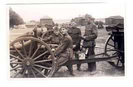 AK: Fotografie, Schweizer Armee, Kanone, ca.1939, Rarität
