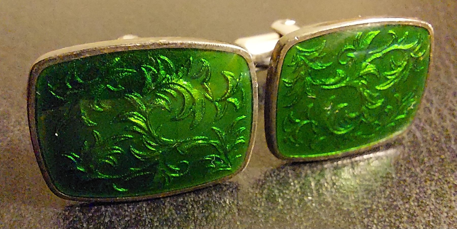 Manschettenknöpfe: Elegante Vintage Manschettenknöpfe, Silber. – Gebraucht aus Fehraltorf von Albino61 3