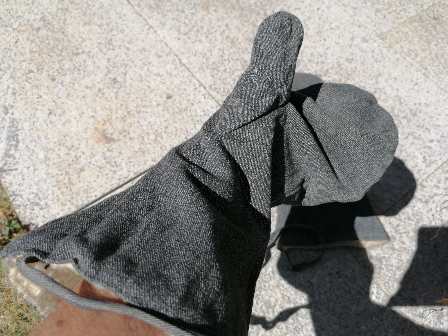 Schweizer Armee Stichwaffen: Armee Handschuhe mit Fell, 1 Paar mit Fallbändel – Gebraucht aus Pfäfers von Padj 3