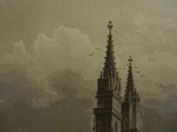 Gravures: Der Dom zu Basel Stahlstich – D'occasion à Risch par Antikfee 3