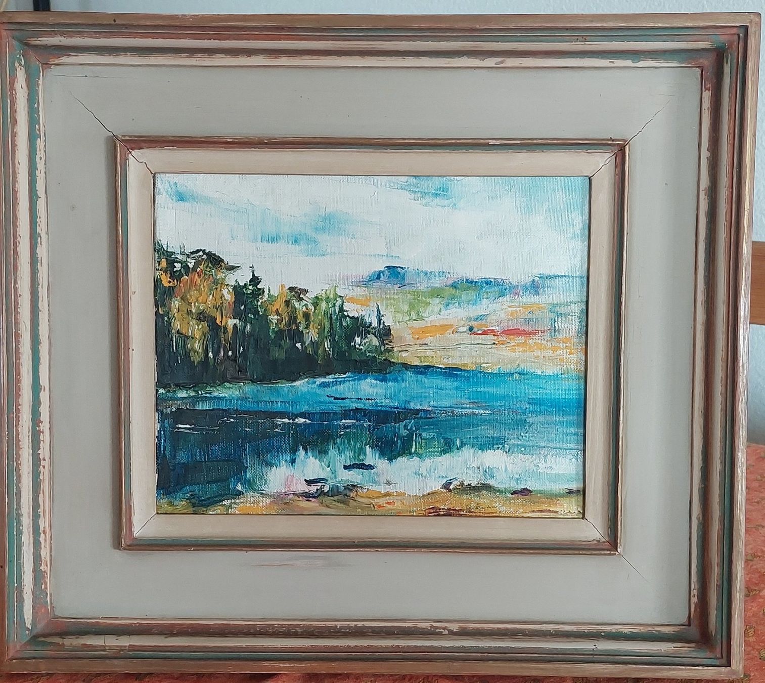 Dipinti: Huile paysage lac et forêt – Usato da Tschugg venduto da uldrypr