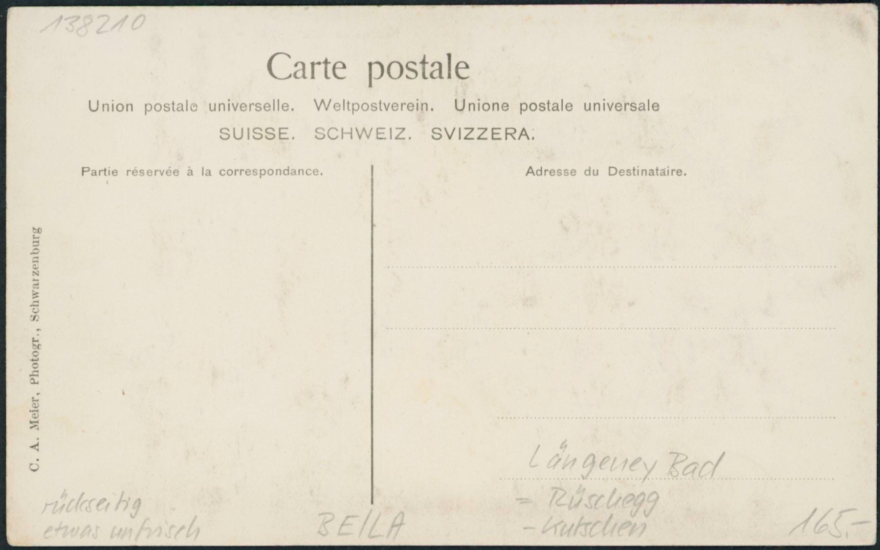 Cartoline postali: BE Längeney Bad - Kutsche - Rüschegg – Nuovo (secondo la descrizione) da Schindellegi venduto da Jonathan77 1