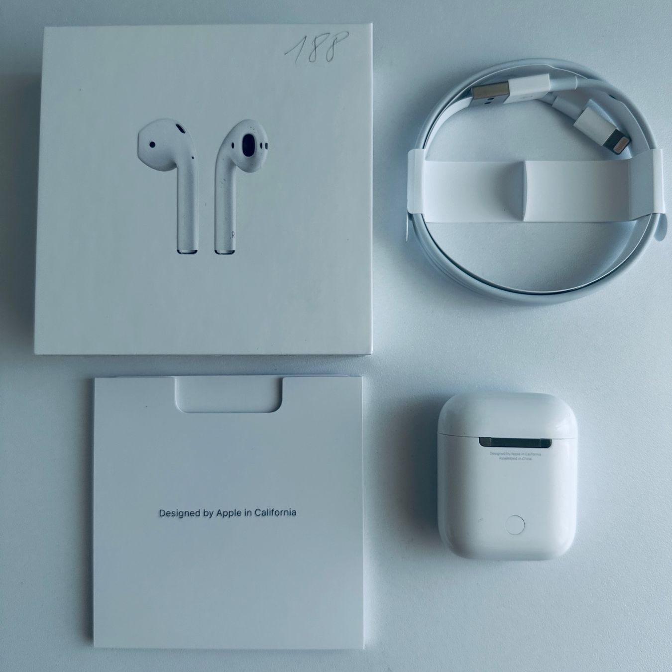 Apple Cuffie: Original Apple AirPods 2 Kopfhörer Wireless Lightning Kabel – Usato da Basel venduto da MY.AIRPODS.SHOP