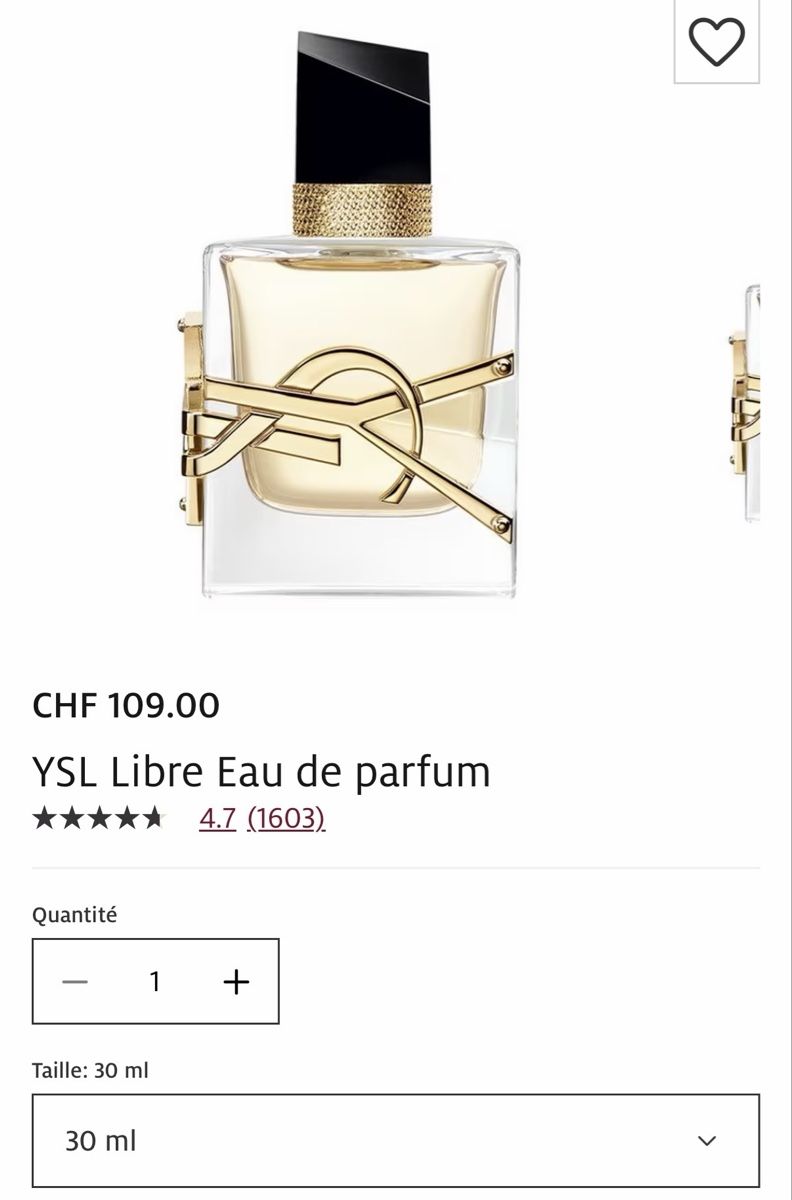 Saint Laurent Parfum & Eau de Toilette: Yves Saint Laurent - YSL Eau de parfum Libre 30ml – Neu und originalverpackt aus Chavannes-Renens von emdressing 3